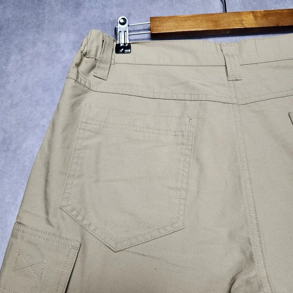 LA Police Gear Men 34 Khaki Core Cargo Tactical Ripstop Shorts BTS8001 LAPG